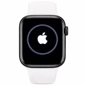 Apple Watch Series 8 41mm Midnight Aluminum Case White Sport Band